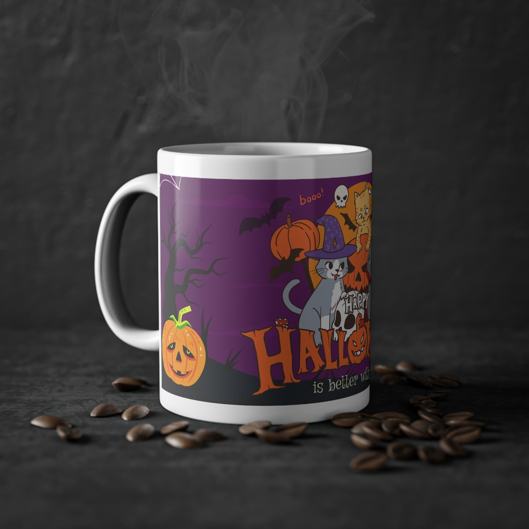 Happy Halloween is Better with Cats | Standard Mug